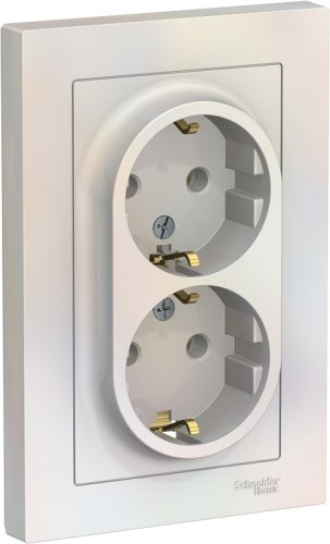 Розетка с заземлением Systeme Electric AtlasDesign 1-м. 2 мод. жемчуг фото Розетка с заземлением Systeme Electric AtlasDesign 1-м. 2 мод. жемчуг картинка